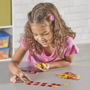 Learning Resources Two-Color Counters, Set of 200, Ages 5+, Grades K+, Educational Counting Sorting and Patterning, Family Counters,Back to School Supplies,Teacher Supplies