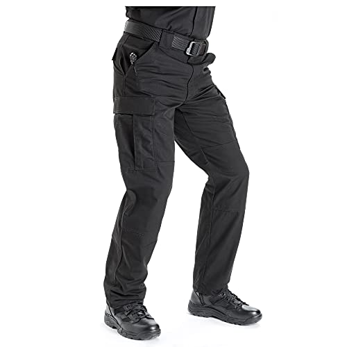 5.11 Tactical Men's Ripstop TDU Pants, Black, Large/Regular