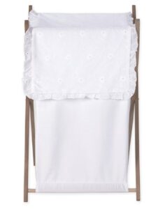 baby and kids clothes laundry hamper for white eyelet bedding set by sweet jojo designs