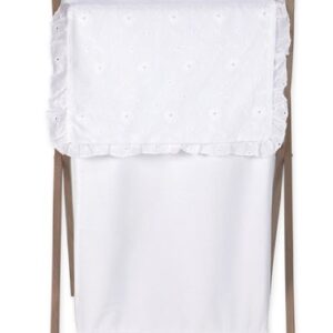 Baby and Kids Clothes Laundry Hamper for White Eyelet Bedding Set by Sweet Jojo Designs