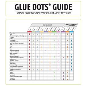 Glue Dots Permanent Dot N' Go Craft Dispenser with 200 (.375 Inch) Adhesive Dots (04484), red