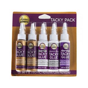 aleene's 25115 trial pack tacky glue, 5pk