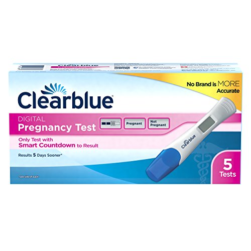 Clearblue Digital Pregnancy Test with Smart Countdown, 5 count