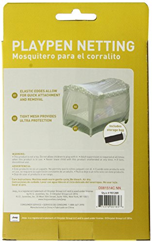 Jeep Universal Size Pack N Play Mosquito Net Tent, White