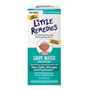 little remedies gripe water-no alcohol, sodium bicarbonate, artificial color & gluten free-safe for newborns, 4 fl. oz (pack of 1)