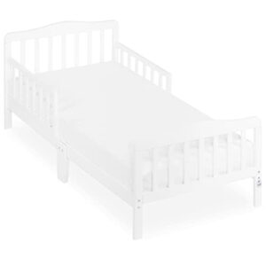 dream on me classic design toddler bed in white, greenguard gold certified