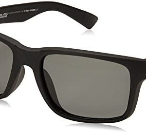 Pepper's Beachcomber Polarized Wayfarer Sunglasses, Rubberized Matte Black, 55 mm