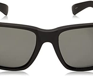 Pepper's Beachcomber Polarized Wayfarer Sunglasses, Rubberized Matte Black, 55 mm