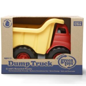 Green Toys Dump Truck in Yellow and Red - BPA Free, Phthalates Free Toys for Gross/Fine Motor Skill Development. Pretend Play , Red/Yellow