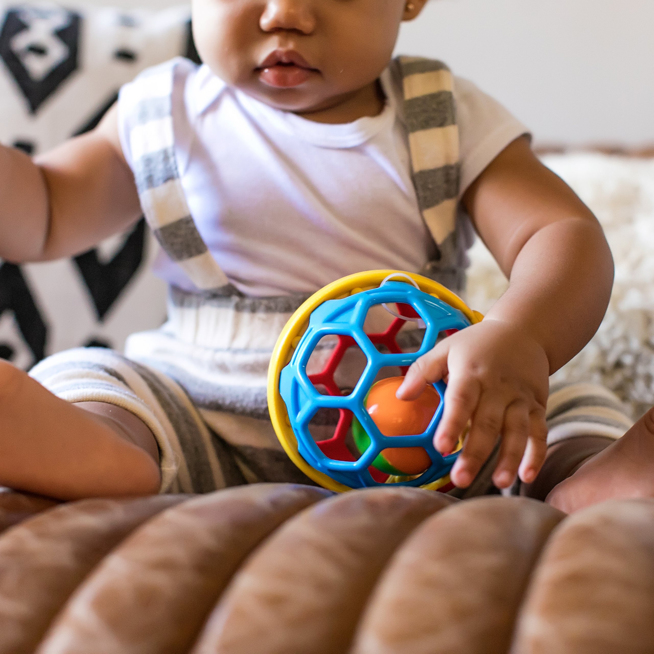 Baby Einstein Bendy Ball Rattle Toy, Ages 3 months +