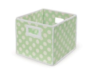 folding fabric nursery basket storage cube with handle