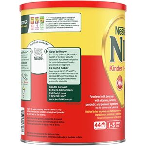 NIDO Kinder 1+ Toddler Powdered Milk – 56.3 Oz (3.52 LB)