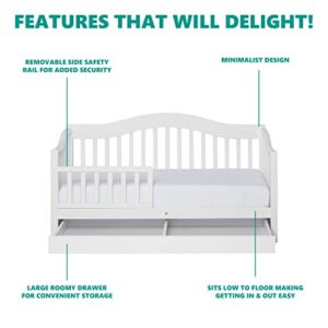 Dream On Me Toddler Day Bed in White, Greenguard Gold Certified