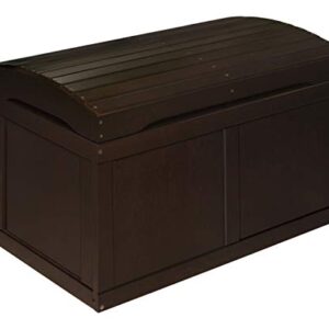 Hardwood Safety Hinge Barrel Top Toy Storage Chest