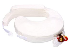 my brest friend original nursing posture pillow with organic cotton slipcover, cream