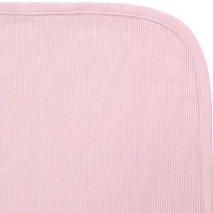 American Baby Company 30 X 40 - Soft 100% Natural Cotton Thermal/Waffle Swaddle Blanket, Pink, Soft Breathable, for Girls