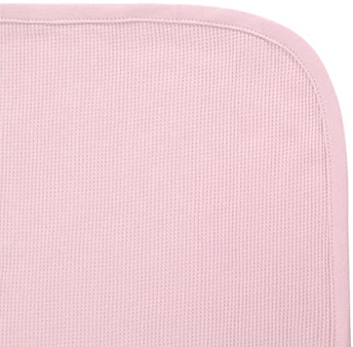 American Baby Company 30 X 40 - Soft 100% Natural Cotton Thermal/Waffle Swaddle Blanket, Pink, Soft Breathable, for Girls