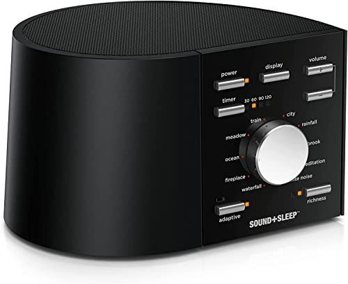 Sound+Sleep High Fidelity Sleep Sound Machine with 30 Guaranteed Non-Looping Nature Sounds, and Sleep Timer