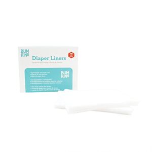 Bumkins Disposable Cloth Fabric Diaper Liner, Biodegradable, Neutral, 100 Count (Pack of 1)