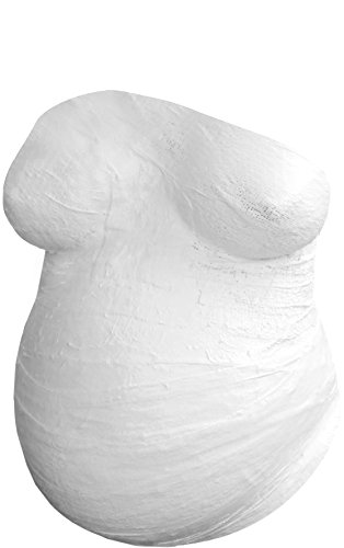 Pearhead Belly Casting Kit, Gender-Neutral Pregnancy Keepsake for Expecting Mothers, Mother’s Day Keepsake, Pregnant Belly Imprint DIY Plaster Mold Kit, White