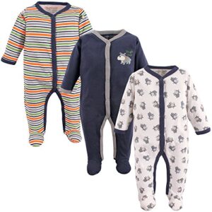 luvable friends unisex baby cotton sleep and play, dog, 0-3 months
