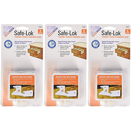 Mommy's Helper Safe-Lok for Drawers and Cabinets (Set of 3 Packs of 6!)