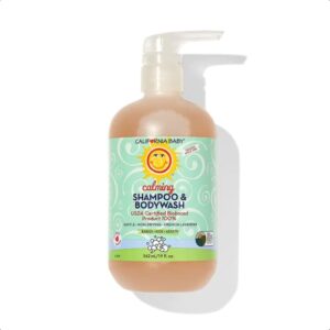 california baby calming lavender shampoo and body wash | 100% plant-based (usda certified) | allergy friendly | baby soap and toddler shampoo for dry, sensitive skin | 562 ml / 19 fl. oz.