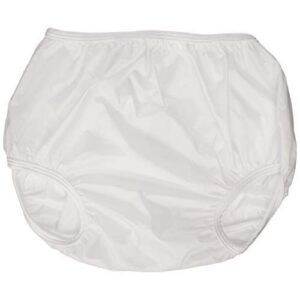 Dappi Waterproof 100% Nylon Diaper Pants, White, X-Large (2 Count)