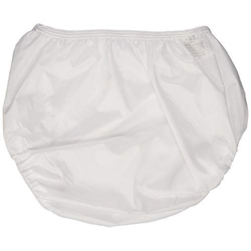 Dappi Waterproof 100% Nylon Diaper Pants, White, X-Large (2 Count)