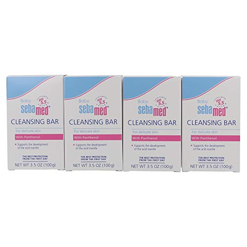 Sebamed Baby Cleansing Bar, 3.5 Ounce Bars, Pack of 4