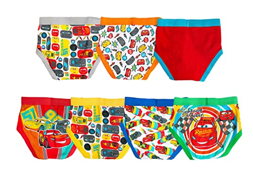 Disney boys Cars Underwear Mulipacks, Cars Tdlr7pk, 2-3T