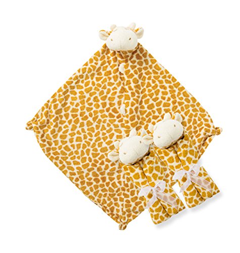 Angel Dear - Brown Giraffe, Pair And A Spare Blankie Set