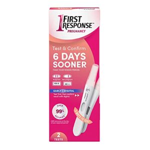 first response test & confirm pregnancy test, 1 line test and 1 digital test pack