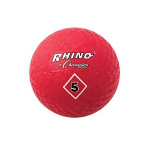 champion sports 5" playground ball, red