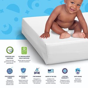 Moonlight Slumber Little Dreamer Crib Mattress - Firm, Dual Sided, Standard Size, Waterproof, 5in.