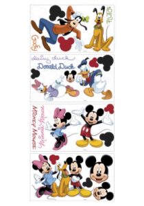roommates rmk1507scs mickey and friends peel and stick wall decals