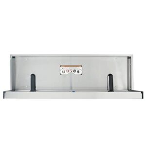 Foundations Stainless Steel Special Needs Adult Changing Station, Extended Length, Surface Mount (100SSE-SM)