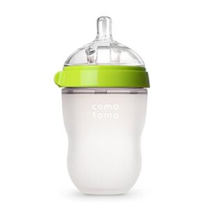 comotomo baby bottle, green, 8 oz (pack of 1)