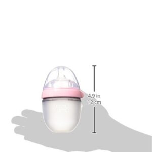 Comotomo Natural Feel Baby Bottle, Pink, 5 Oz (Pack of 1)