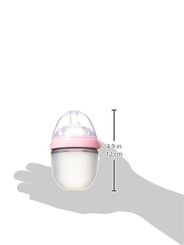 Comotomo Natural Feel Baby Bottle, Pink, 5 Oz (Pack of 1)