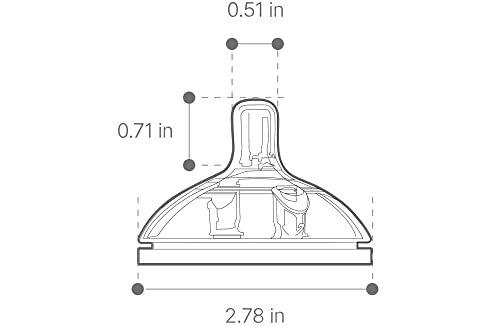 Comotomo Silicone Replacement Nipple, Fast Flow, 6+ Months, 2 Count