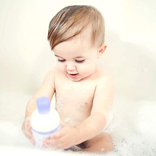 Babo Botanicals Calming Plant-Based 3-in-1 Bubble Bath, Shampoo & Wash - With Lavender & Organic Meadowsweet - For Babies, Kids & Adults With Sensitive Skin - EWG Verified - 15 Fl. Oz.