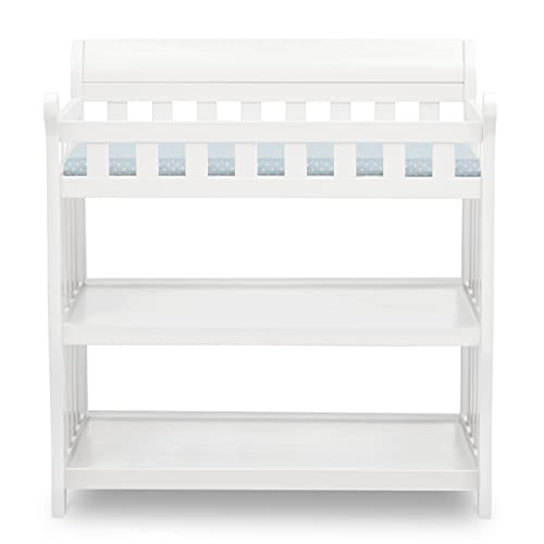 Delta Children Eclipse Changing Table with Changing Pad, White