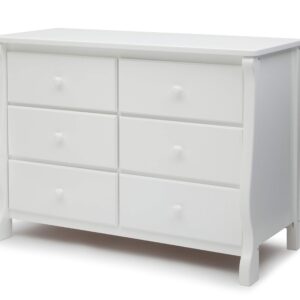 Delta Children Universal 6 Drawer Dresser, White