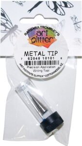 art institute glitter ag metal tip, 1 pack, silver - metaltip