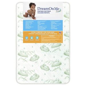 Dream On Me 3” Foam Playmat/Ideal Comfort & Support/Waterproof Vinyl Cover/Greenguard Gold Environment Safe