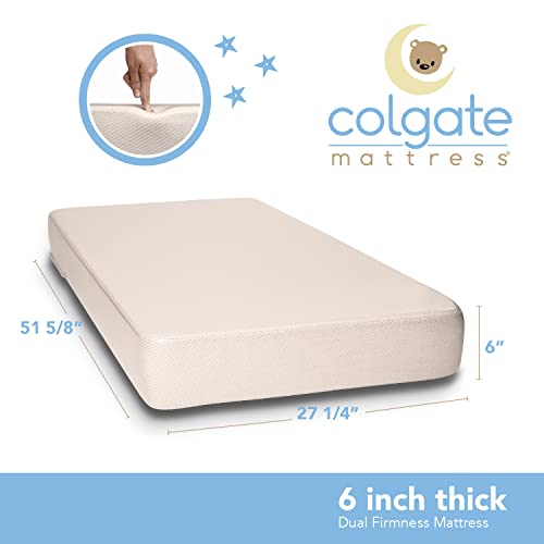 Colgate Mattress EcoClassica III Eco-Friendlier Crib Mattress - Dual-Firmness Infant and Toddler Mattress with Thick, Sustainable Foam and Certified Organic Cotton Cover