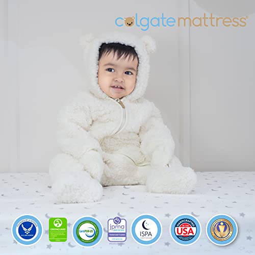 Colgate Mattress EcoClassica III Eco-Friendlier Crib Mattress - Dual-Firmness Infant and Toddler Mattress with Thick, Sustainable Foam and Certified Organic Cotton Cover