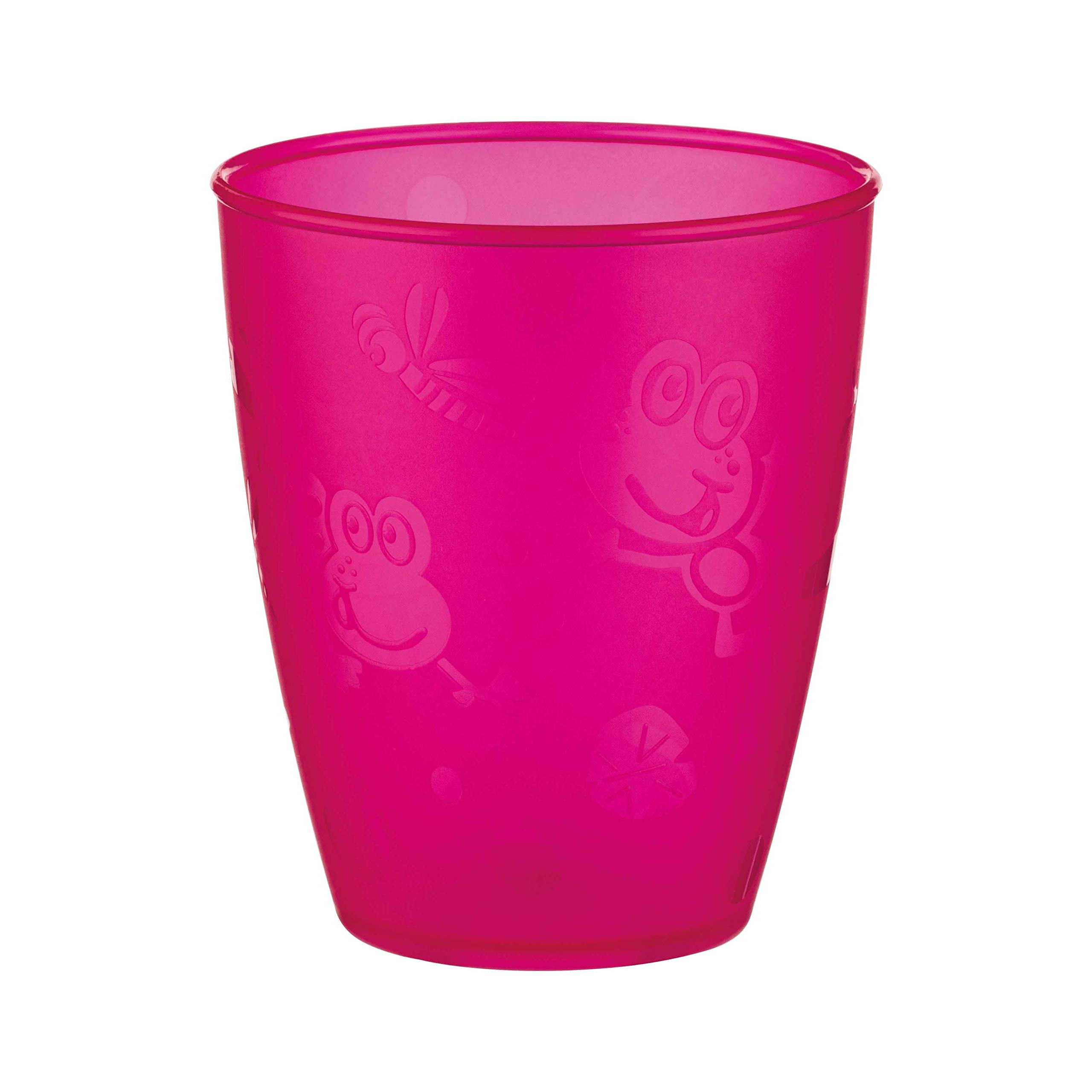 Nuby Plastic Fun Drinking Tumblers, Colors May Vary, 10 Oz, 4 Count