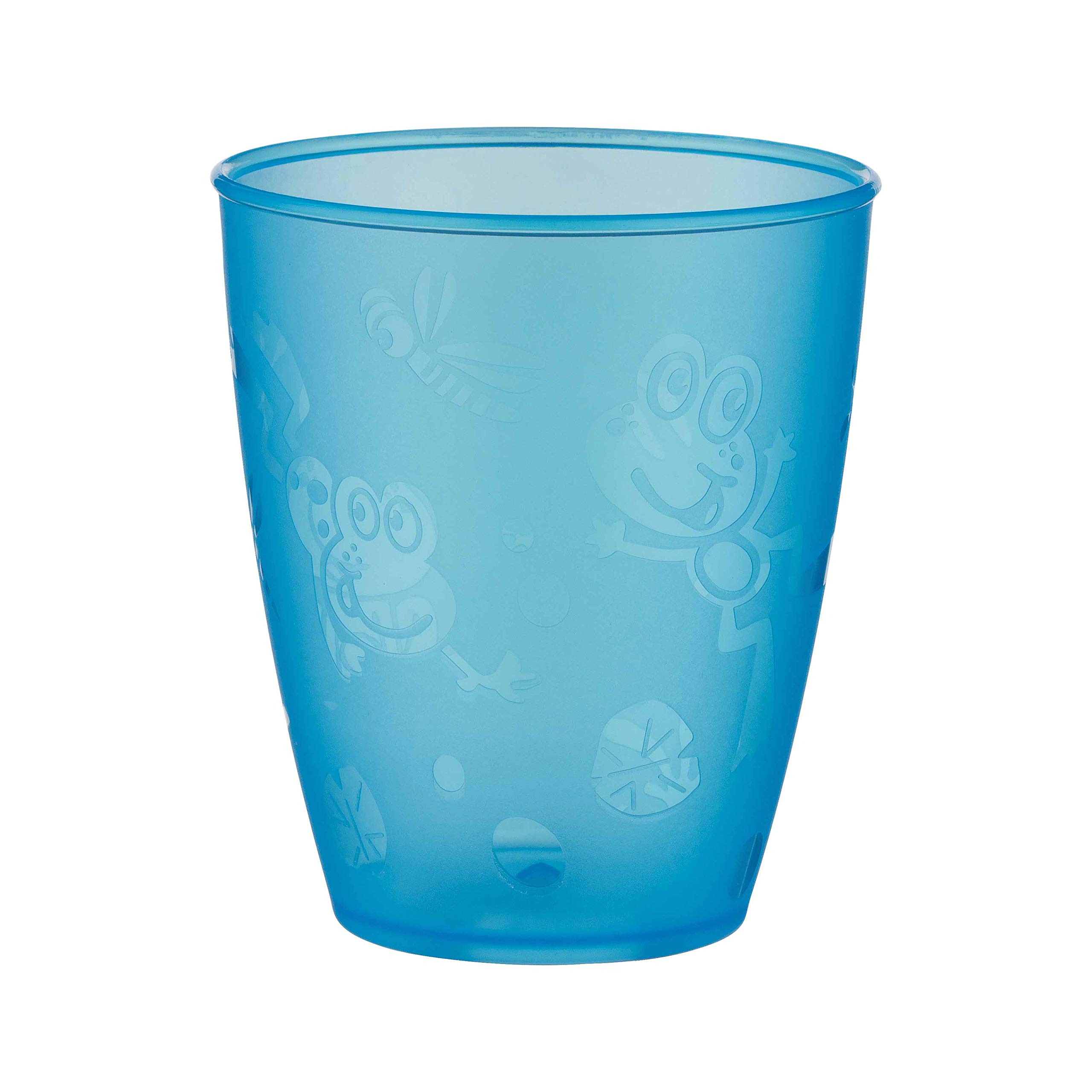 Nuby Plastic Fun Drinking Tumblers, Colors May Vary, 10 Oz, 4 Count